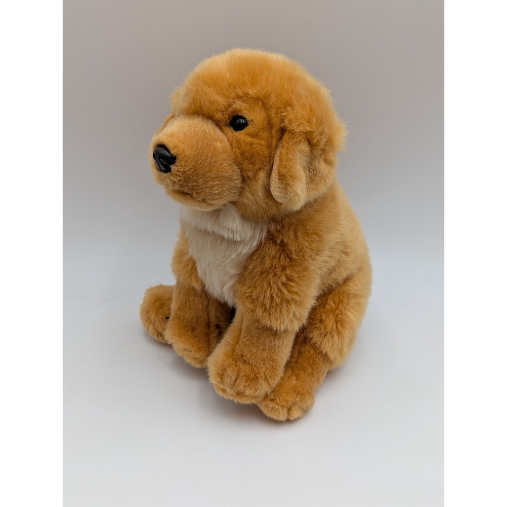 Living Nature Golden Retriever Dog Plush 10 Inch Keycraft Stuffed Animal Toy
